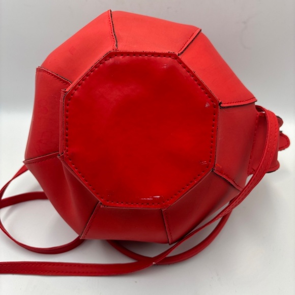 Rare PYLONES Teapot Shape Purse Vintage Red Handbag Teabag Crossbody - Picture 12 of 14